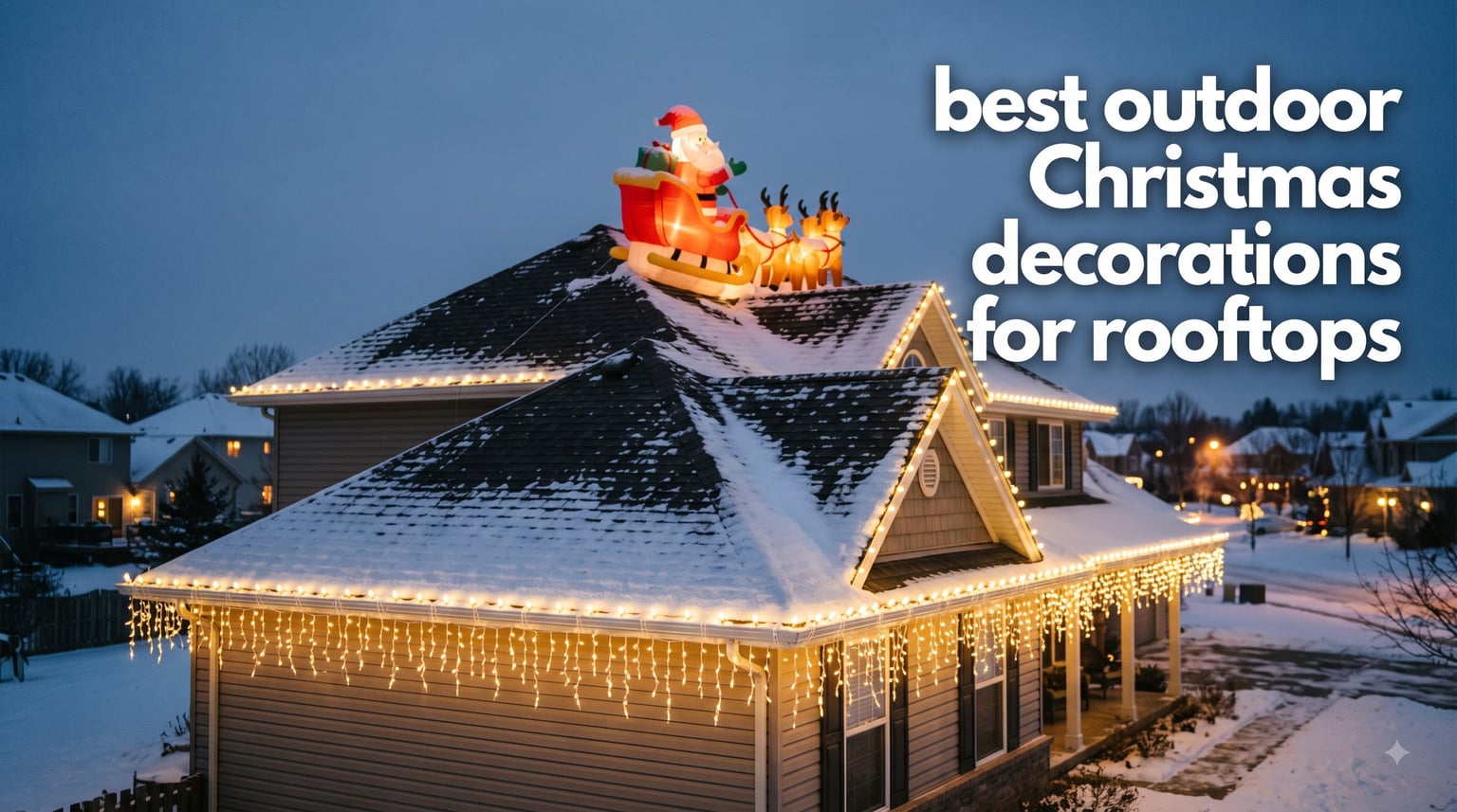 best outdoor Christmas decorations for rooftops