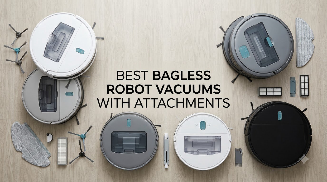 best bagless robot vacuums with attachments