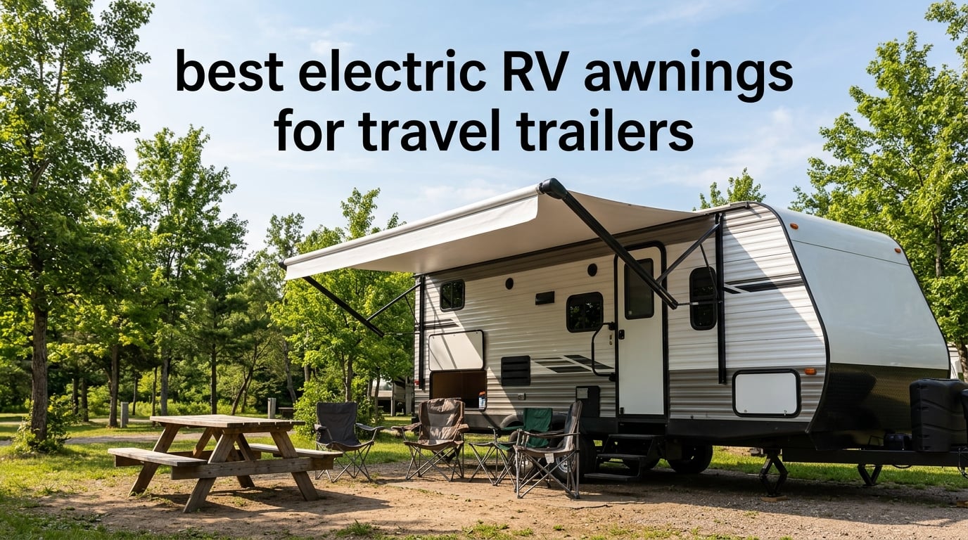 best electric RV awnings for travel trailers