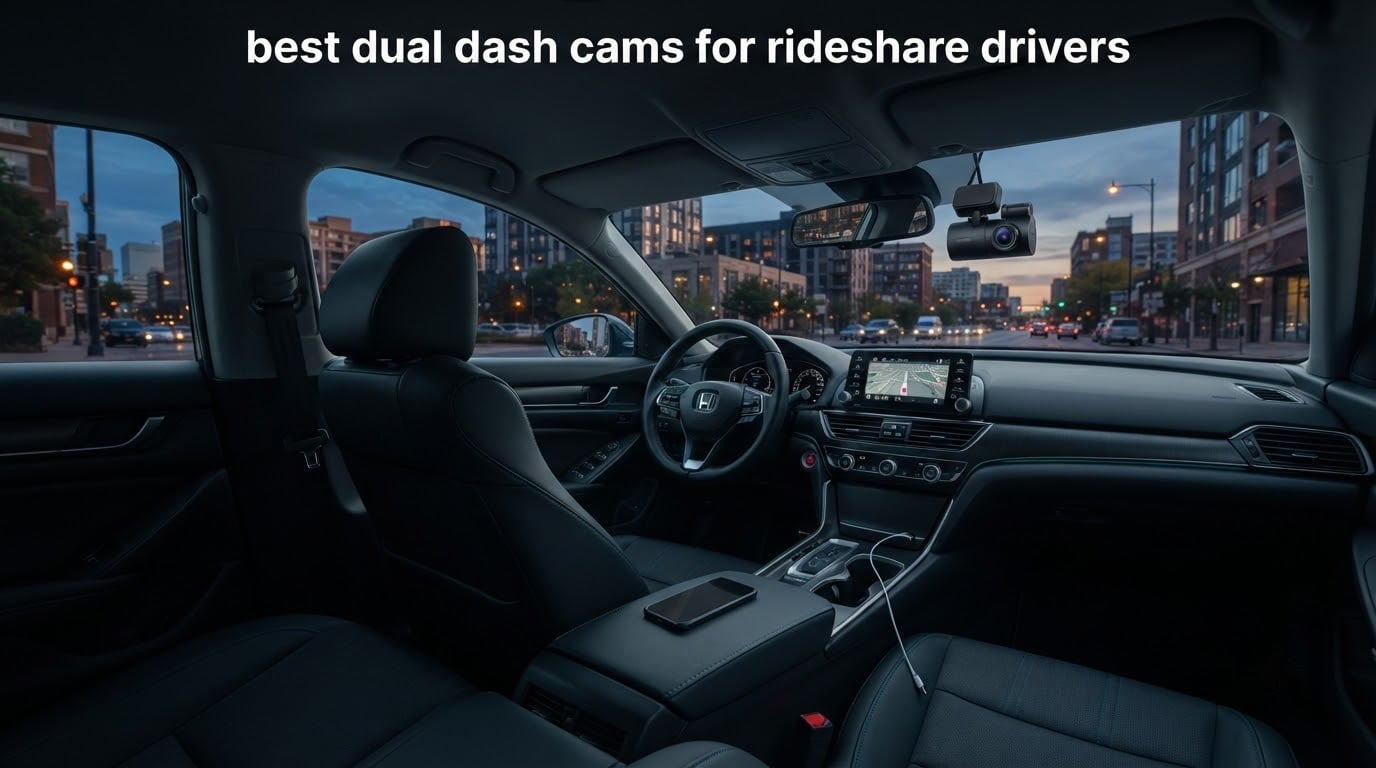 best dual dash cams for rideshare drivers