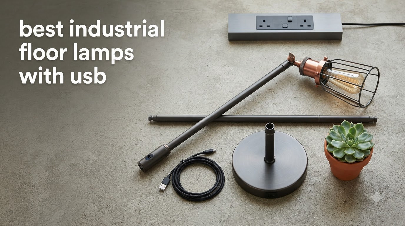best industrial floor lamps with usb