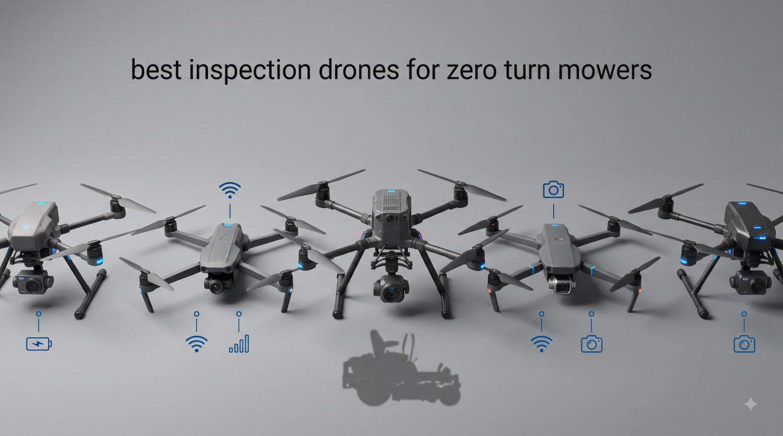 best inspection drones for zero turn mowers