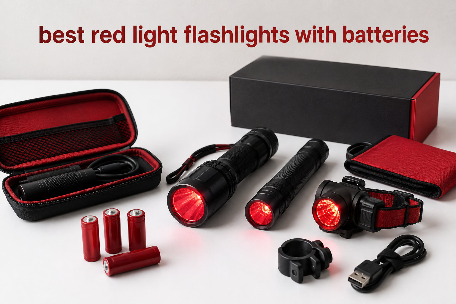 best red light flashlights with batteries