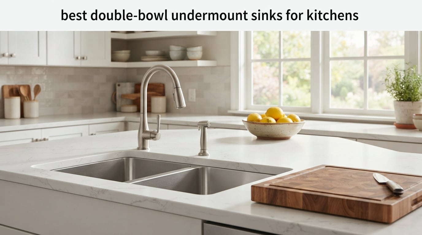 best double-bowl undermount sinks for kitchens