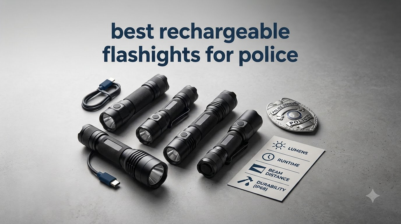 best rechargeable flashlights for police