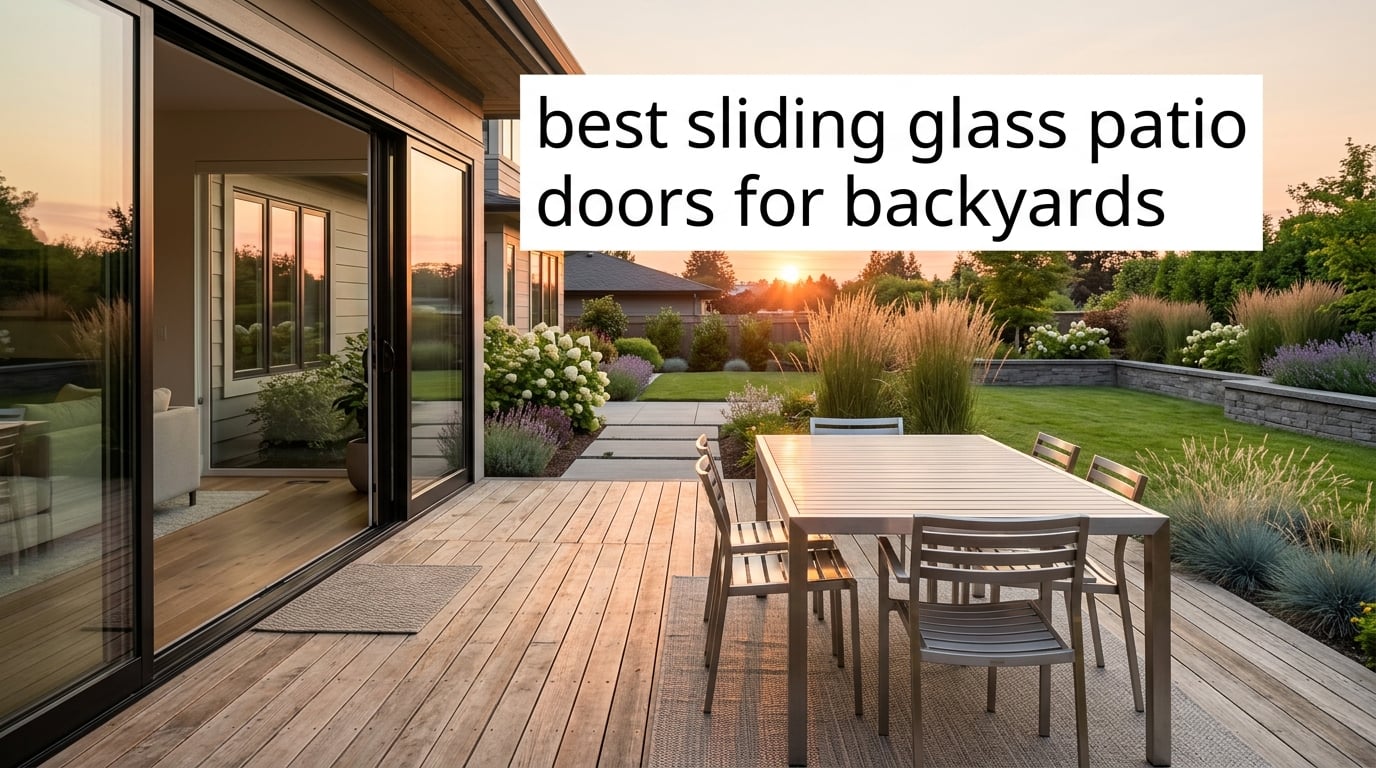 best sliding glass patio doors for backyards