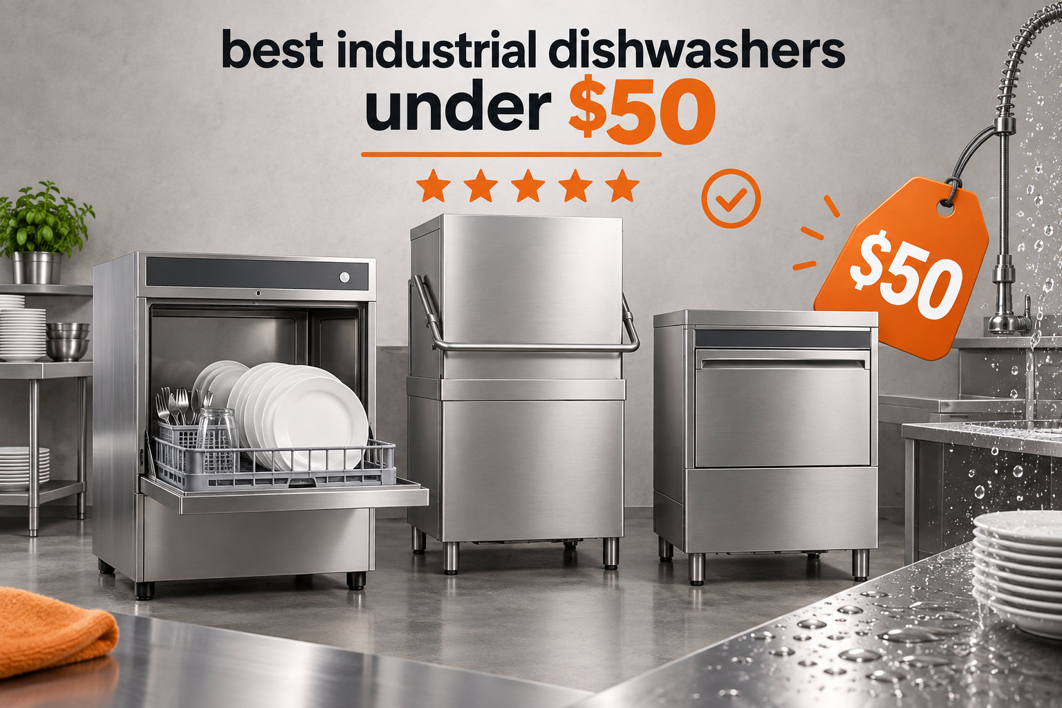 best industrial dishwashers under $50