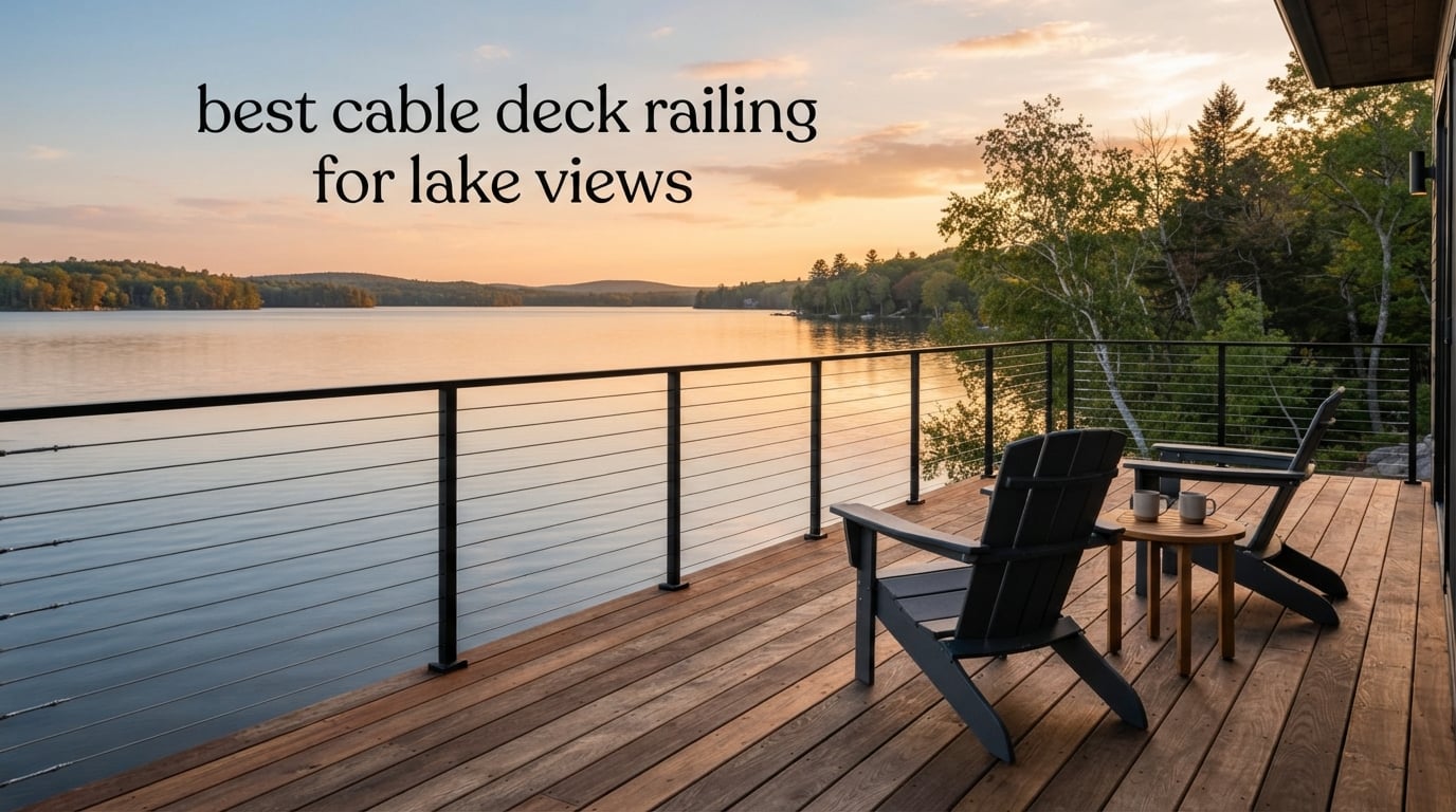 best cable deck railing for lake views