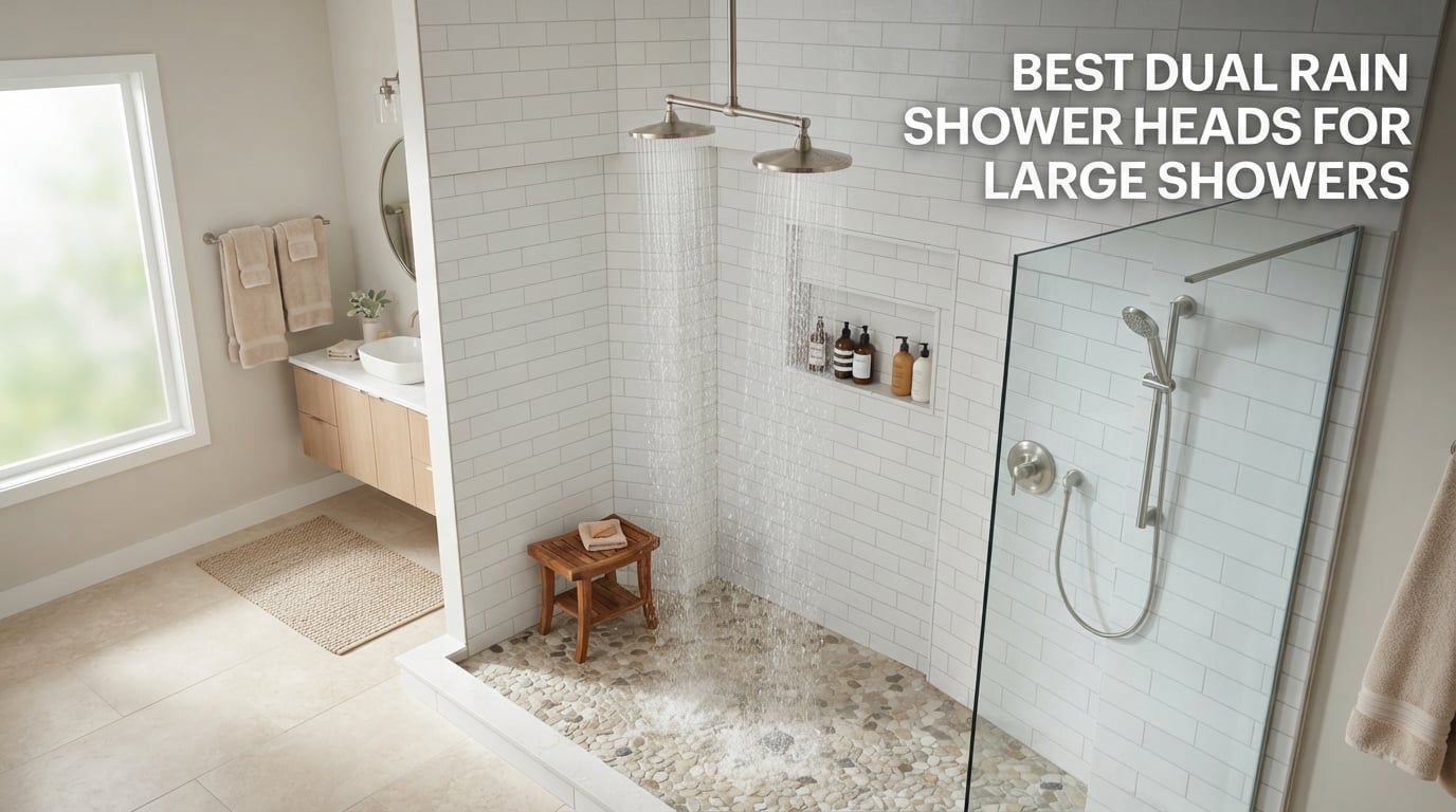 best dual rain shower heads for large showers