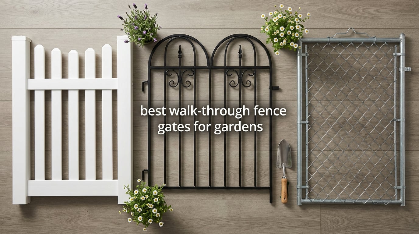 best walk-through fence gates for gardens