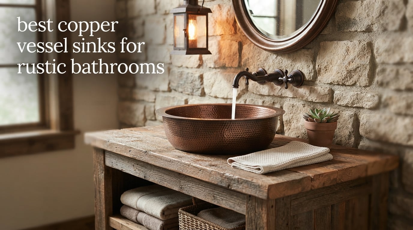 best copper vessel sinks for rustic bathrooms