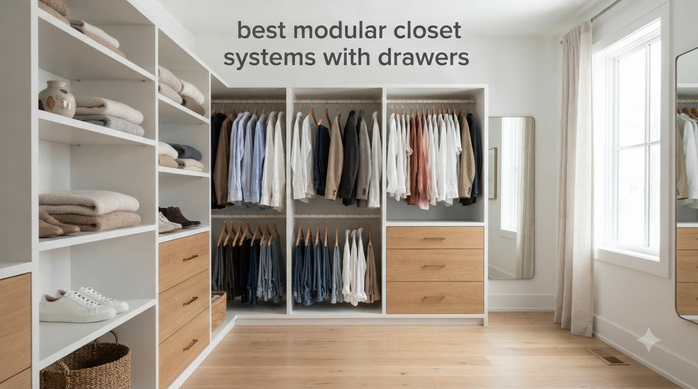best modular closet systems with drawers