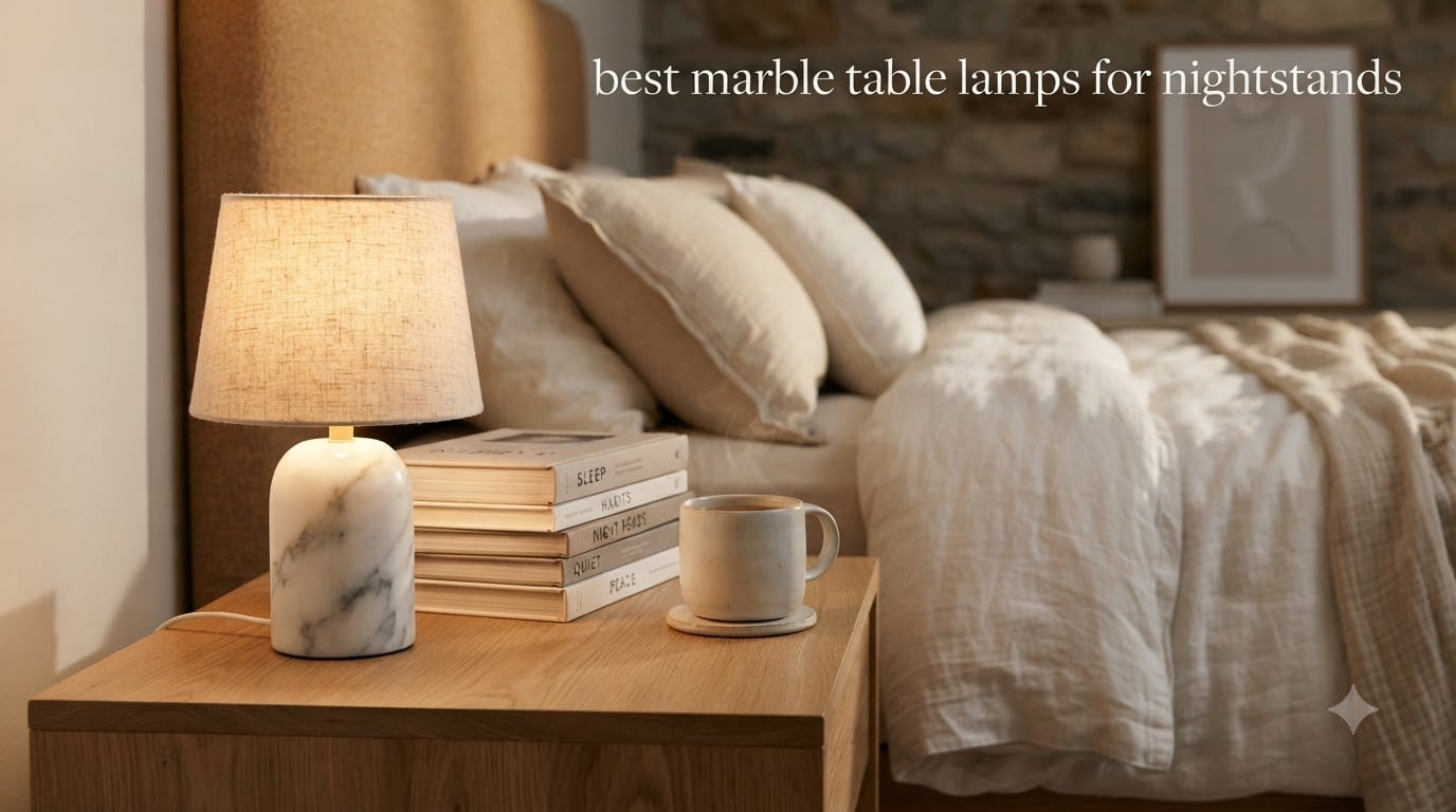 best marble table lamps for nightstands