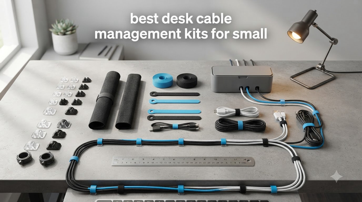 best desk cable management kits for small