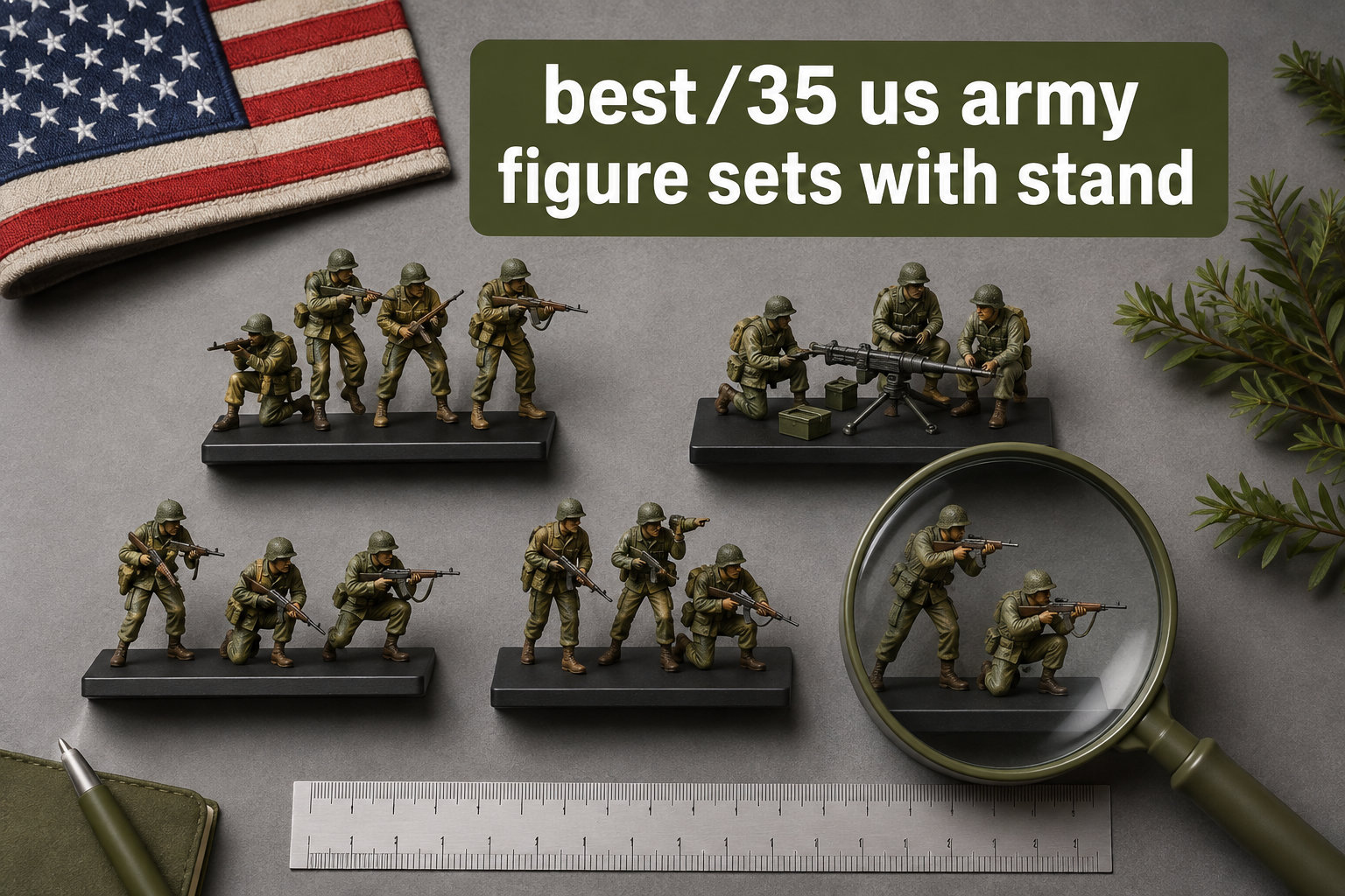 best 1/35 us army figure sets with stand