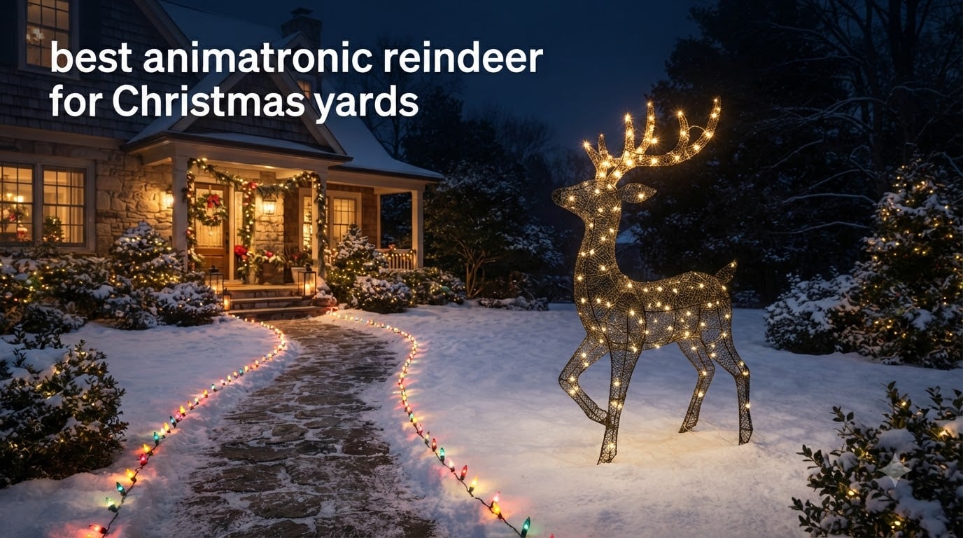best animatronic reindeer for Christmas yards