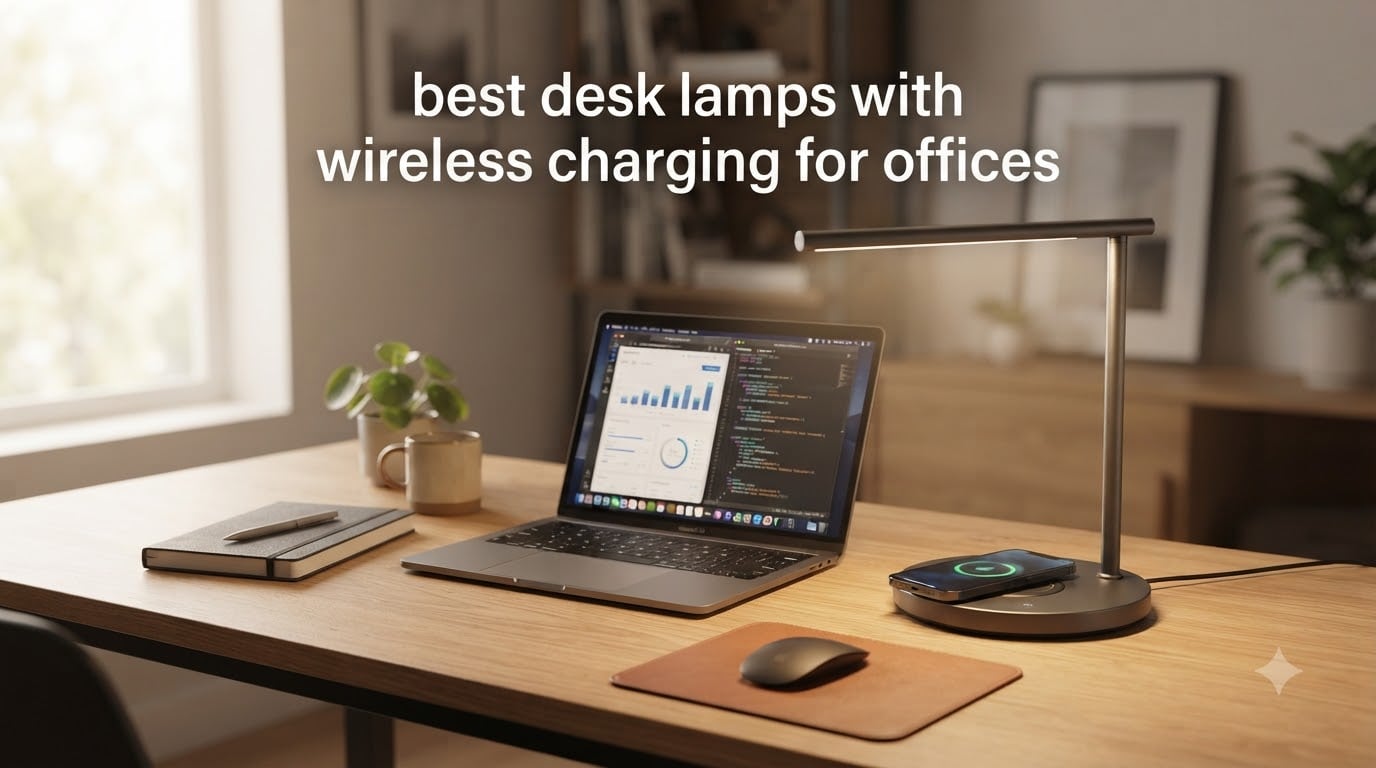 best desk lamps with wireless charging for offices