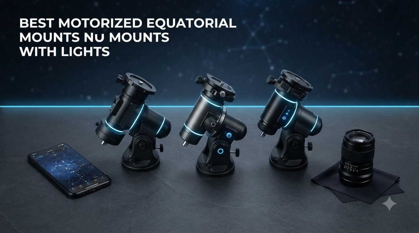 best motorized equatorial mounts with lights