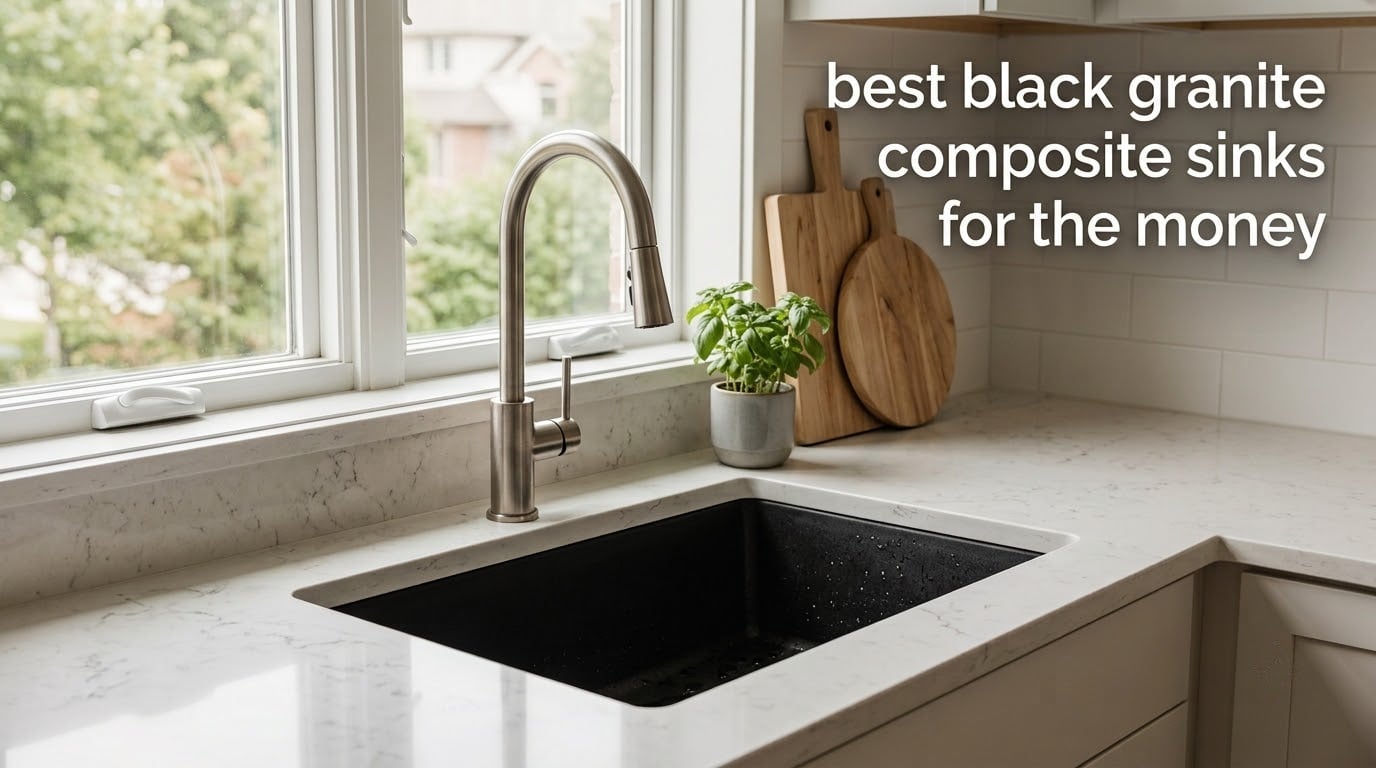best black granite composite sinks for the money