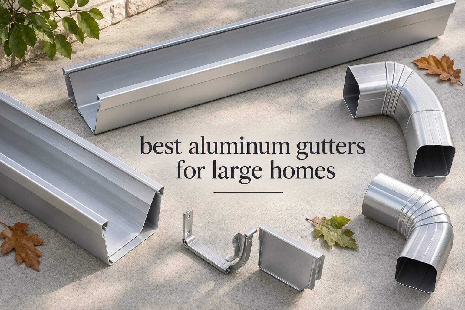 best aluminum gutters for large homes