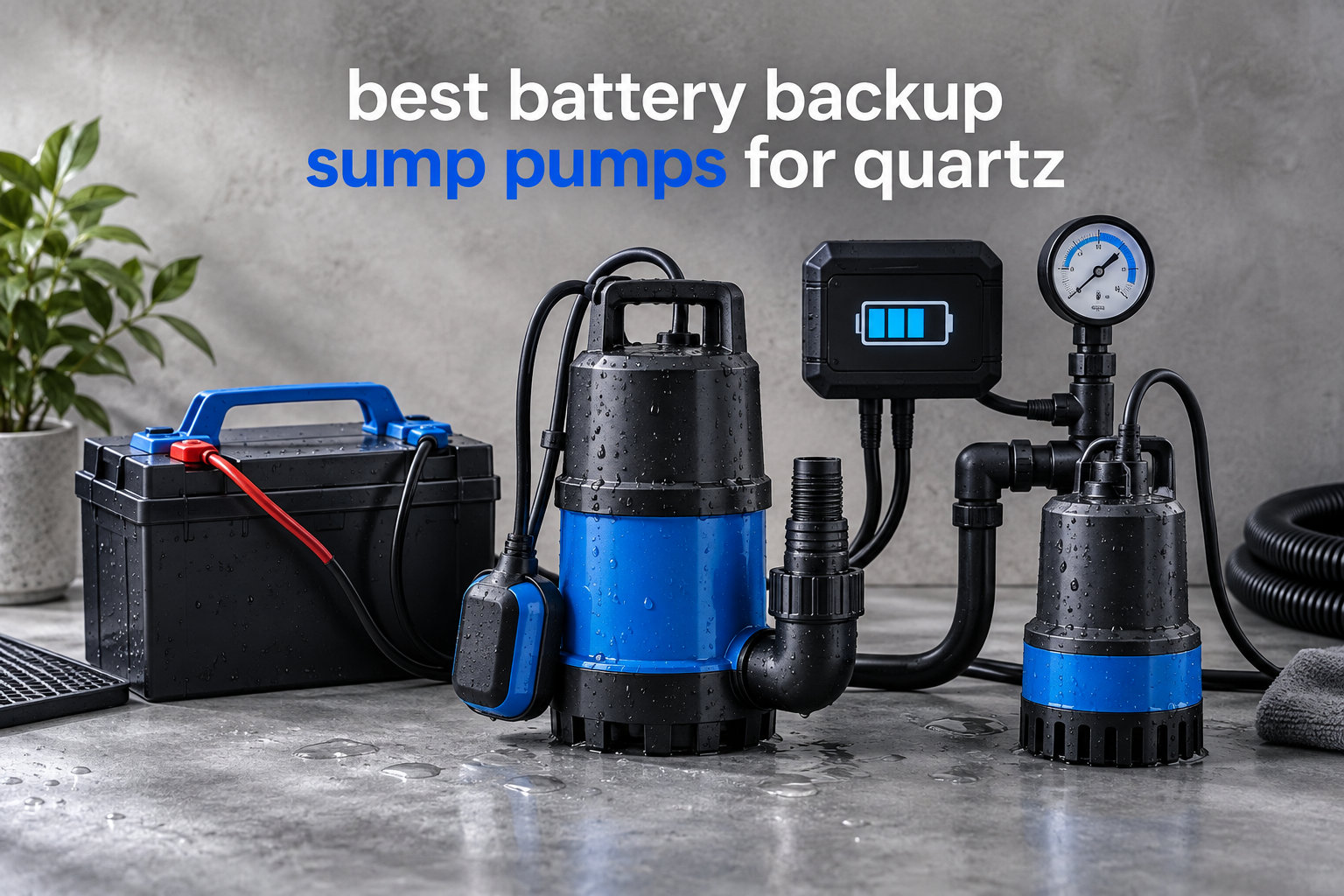 best battery backup sump pumps for quartz