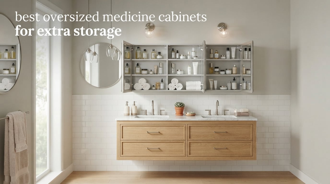 best oversized medicine cabinets for extra storage