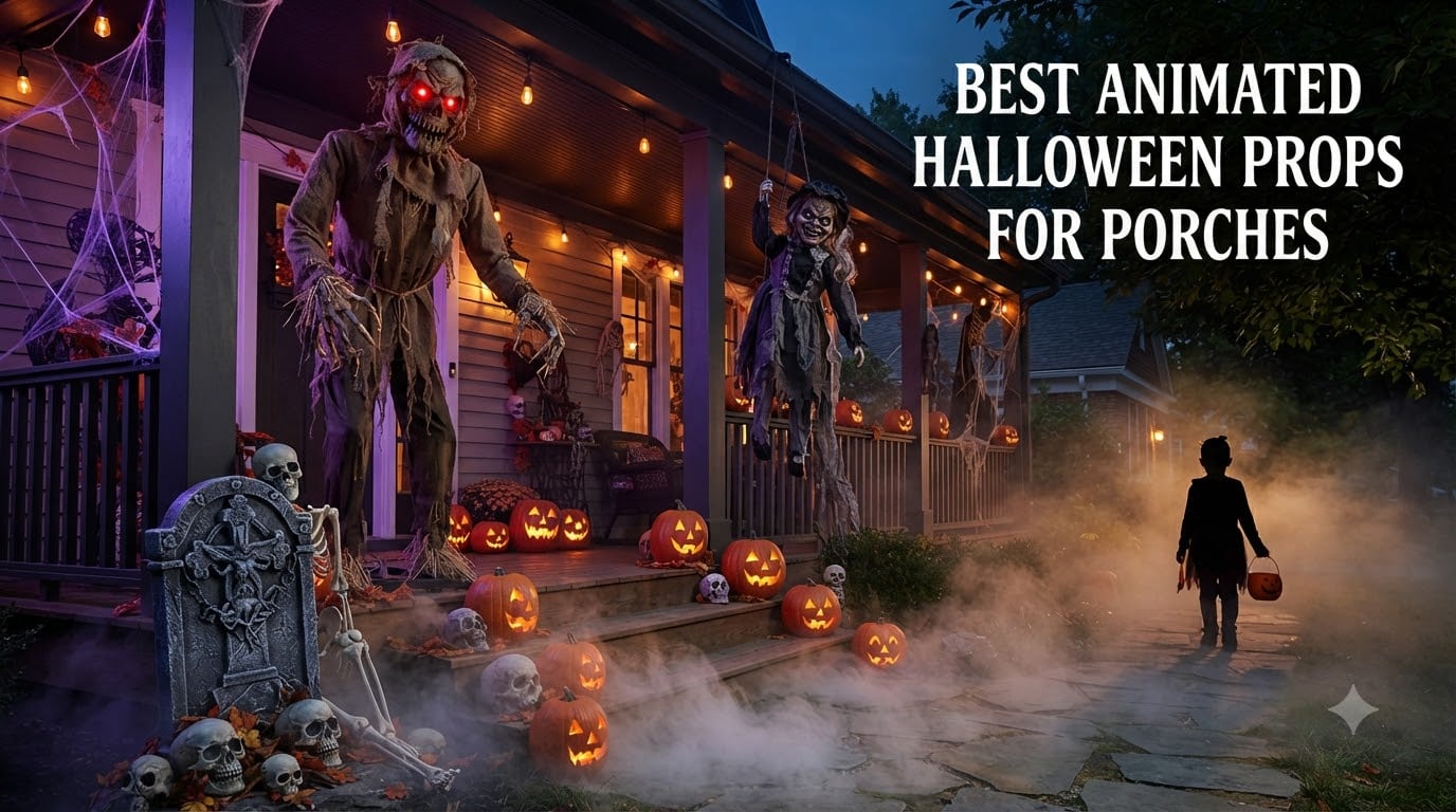 best animated Halloween props for porches