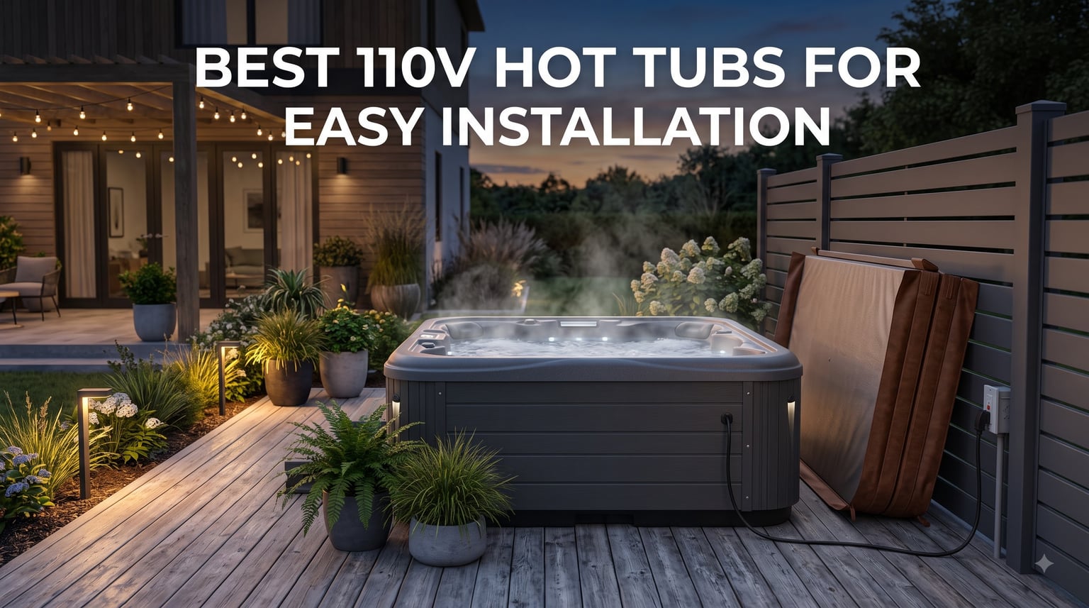 best 110v hot tubs for easy installation