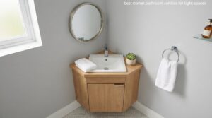 best corner bathroom vanities for tight spaces