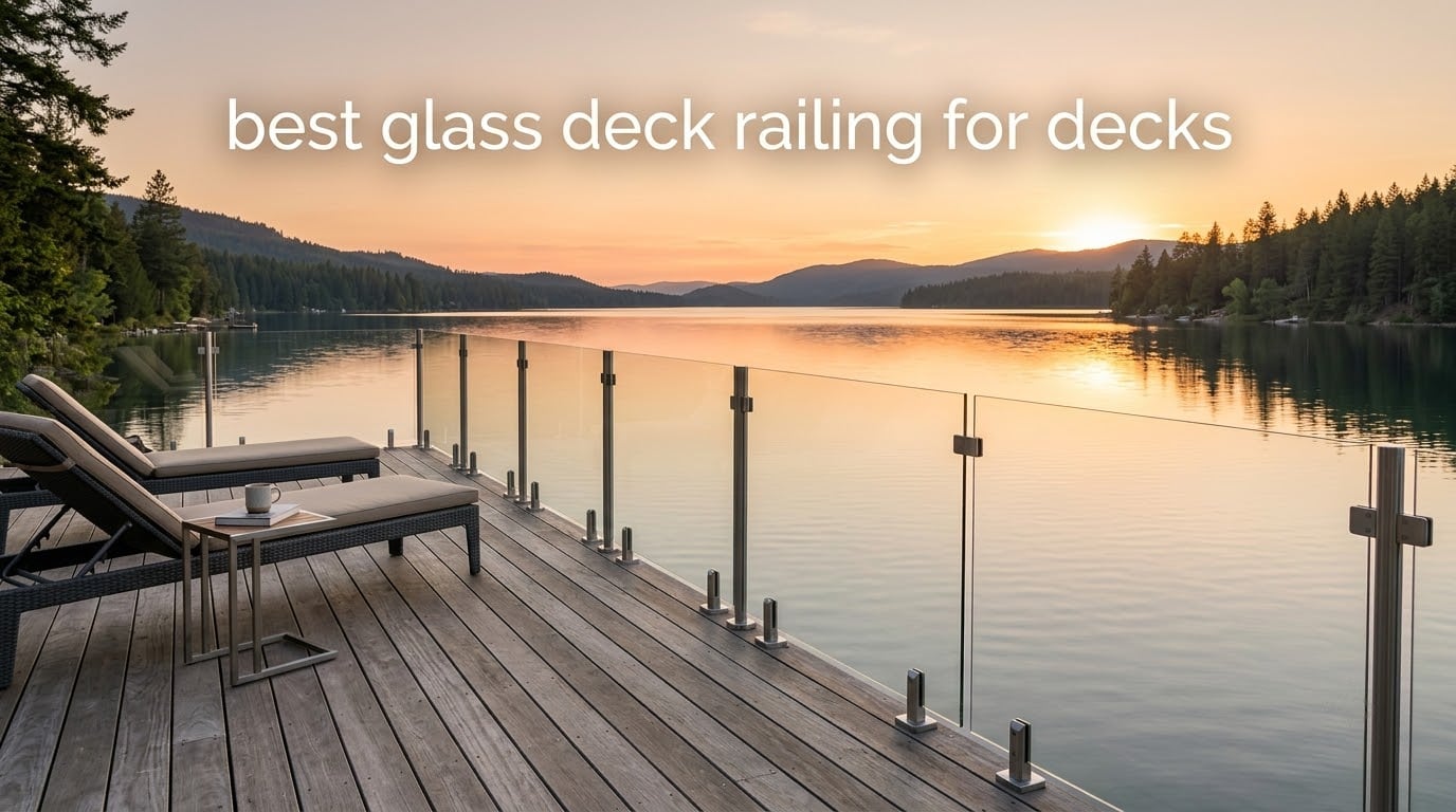 best glass deck railing for decks