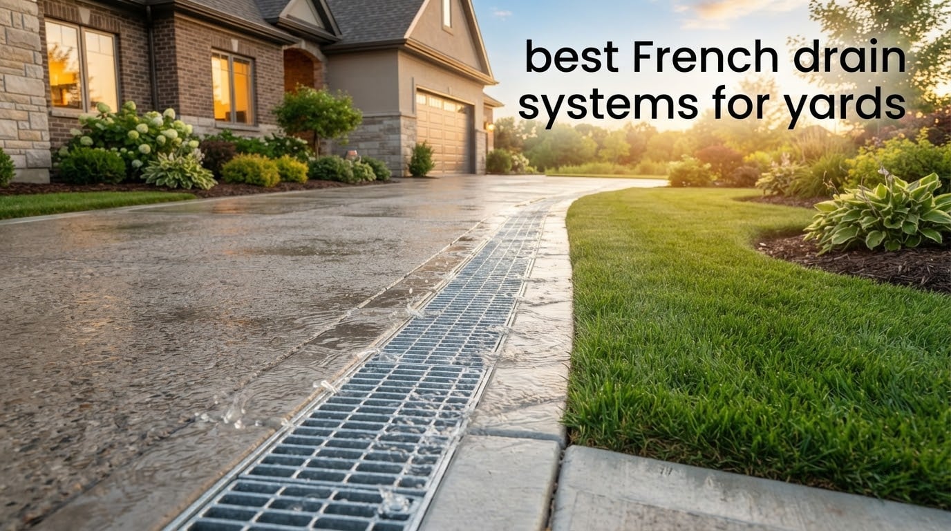 best French drain systems for yards