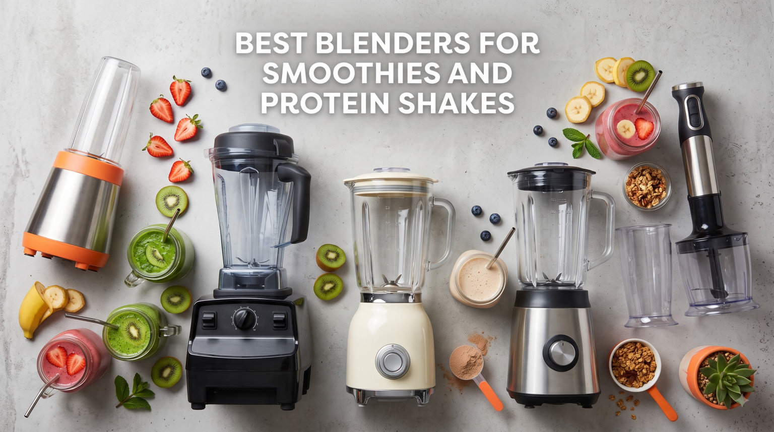 best blenders for smoothies and protein shakes