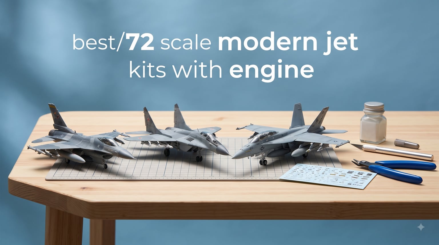 best 1/72 scale modern jet kits with engine