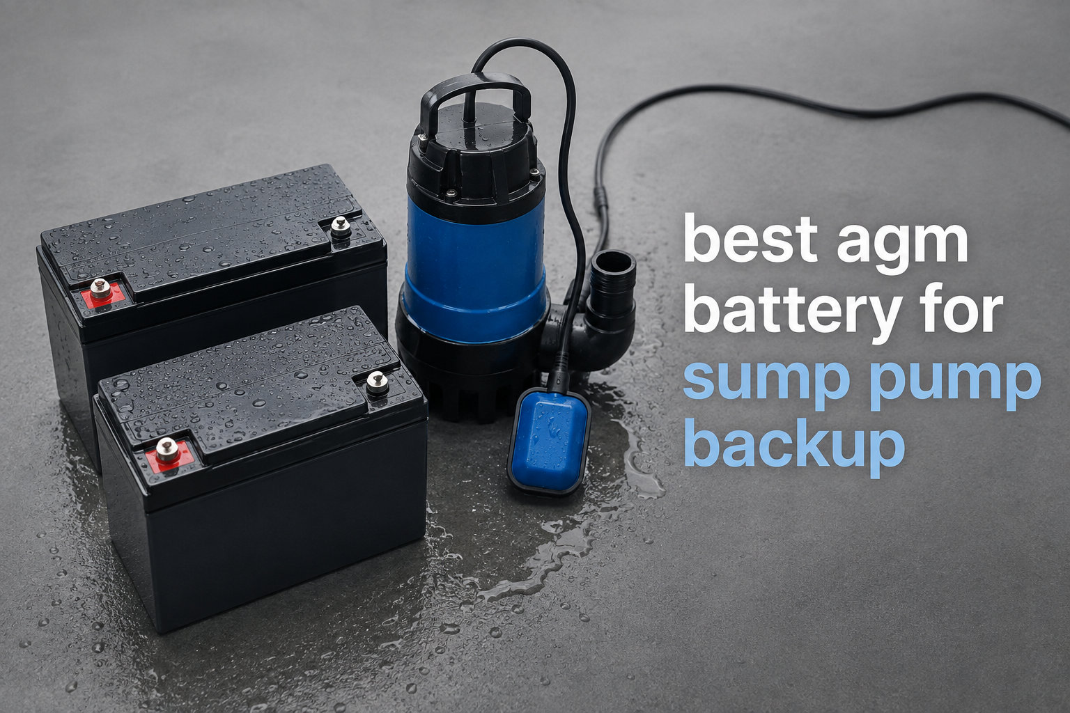 best agm battery for sump pump backup