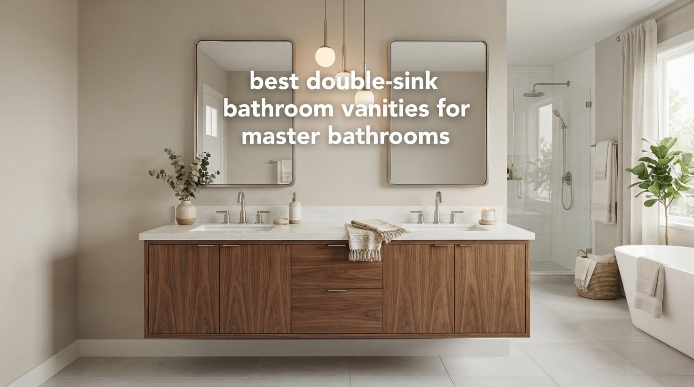best double-sink bathroom vanities for master bathrooms