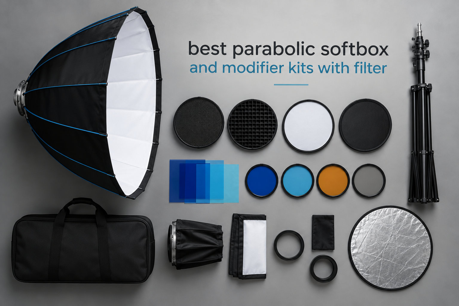 best parabolic softbox and modifier kits with filter