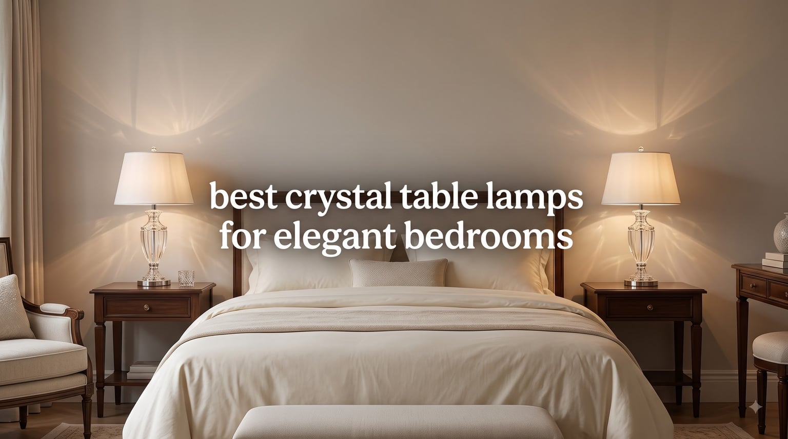best crystal table lamps for elegant bedrooms