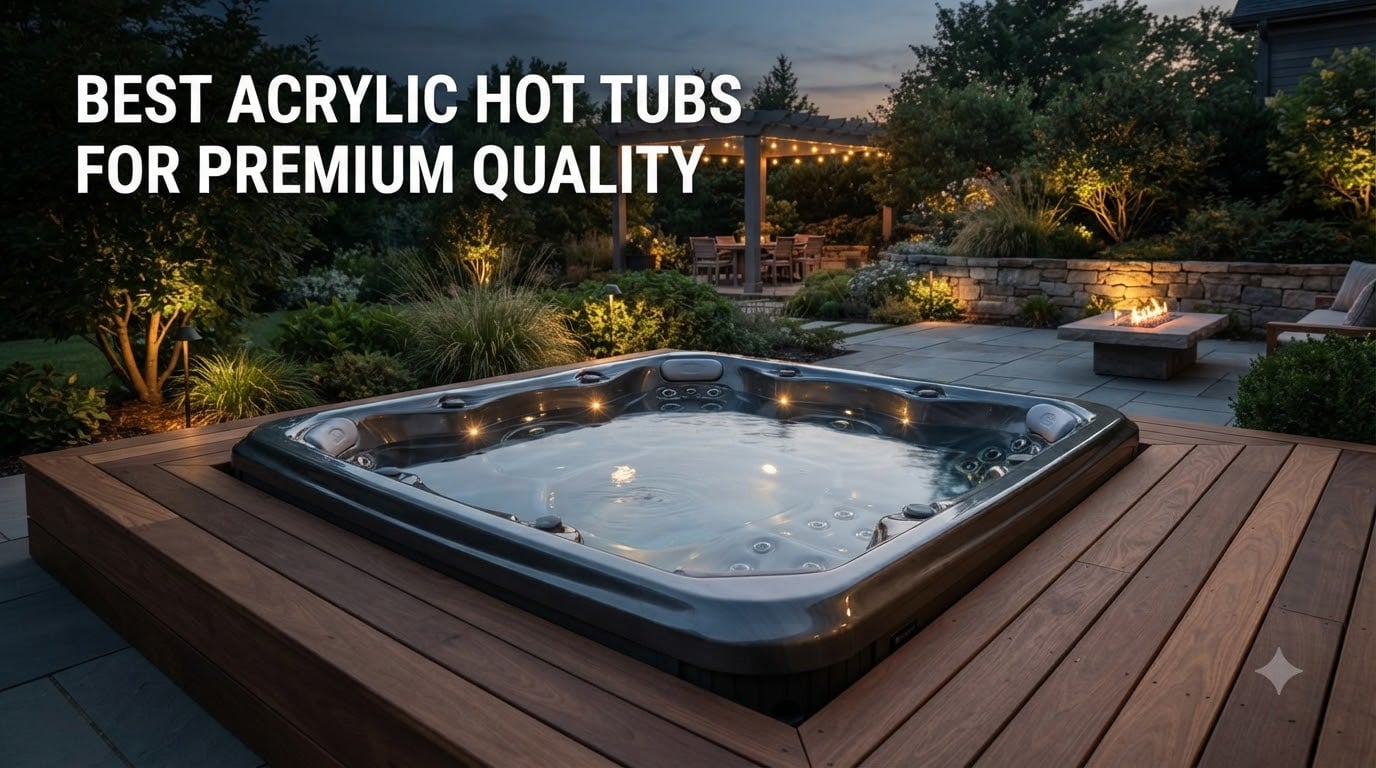 best acrylic hot tubs for premium quality