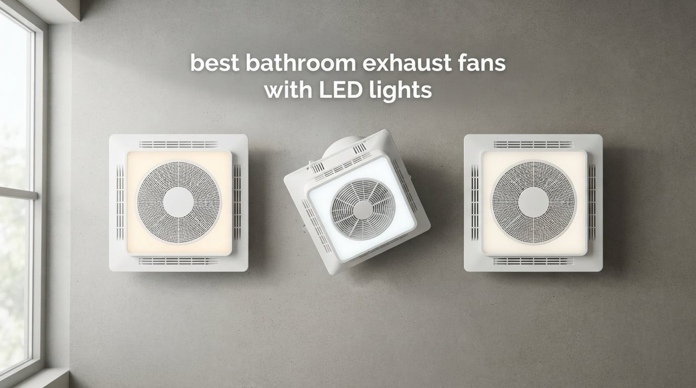 best bathroom exhaust fans with LED lights