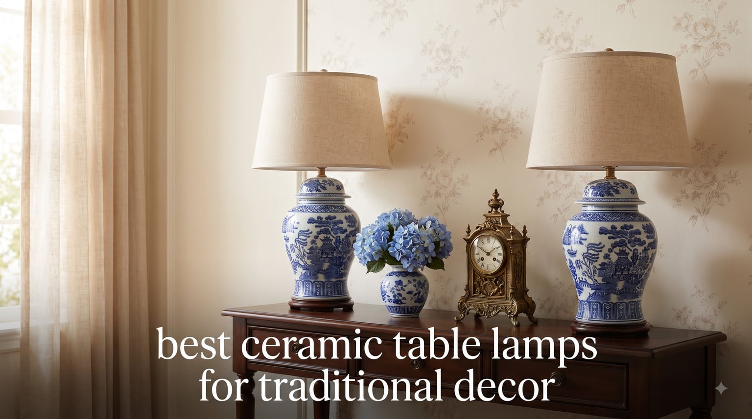 best ceramic table lamps for traditional decor