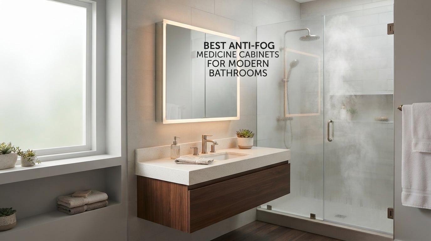 best anti-fog medicine cabinets for modern bathrooms