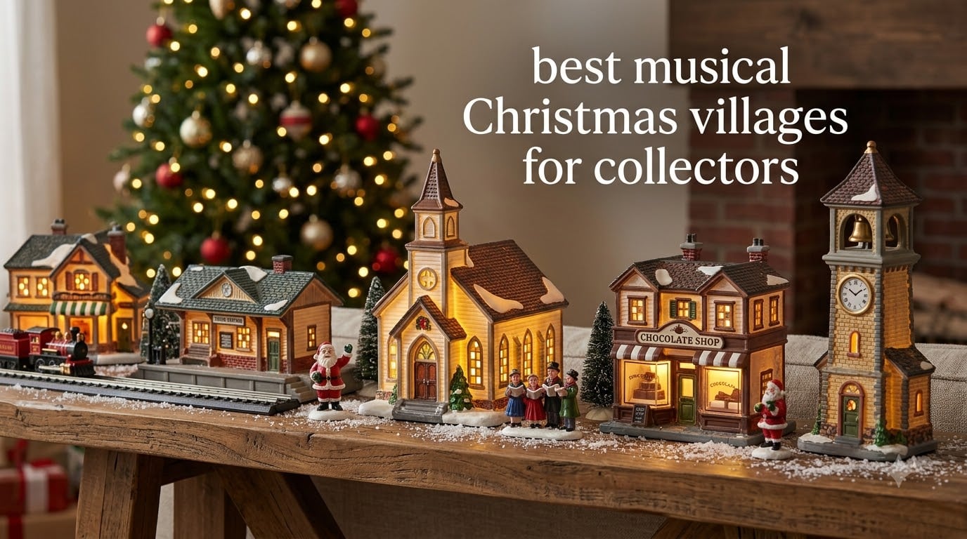 best musical Christmas villages for collectors