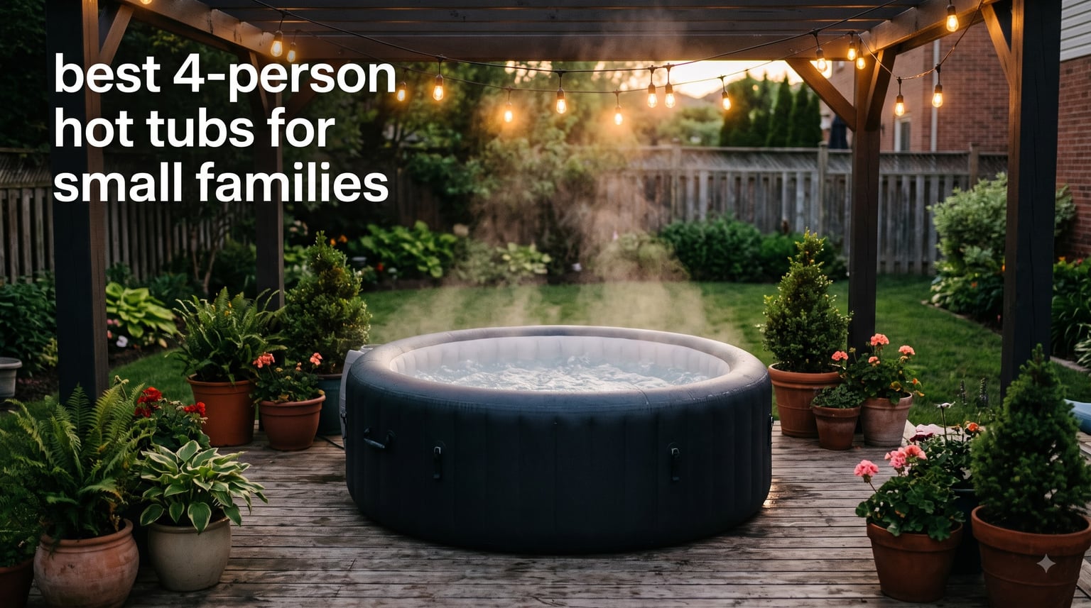 best 4-person hot tubs for small families