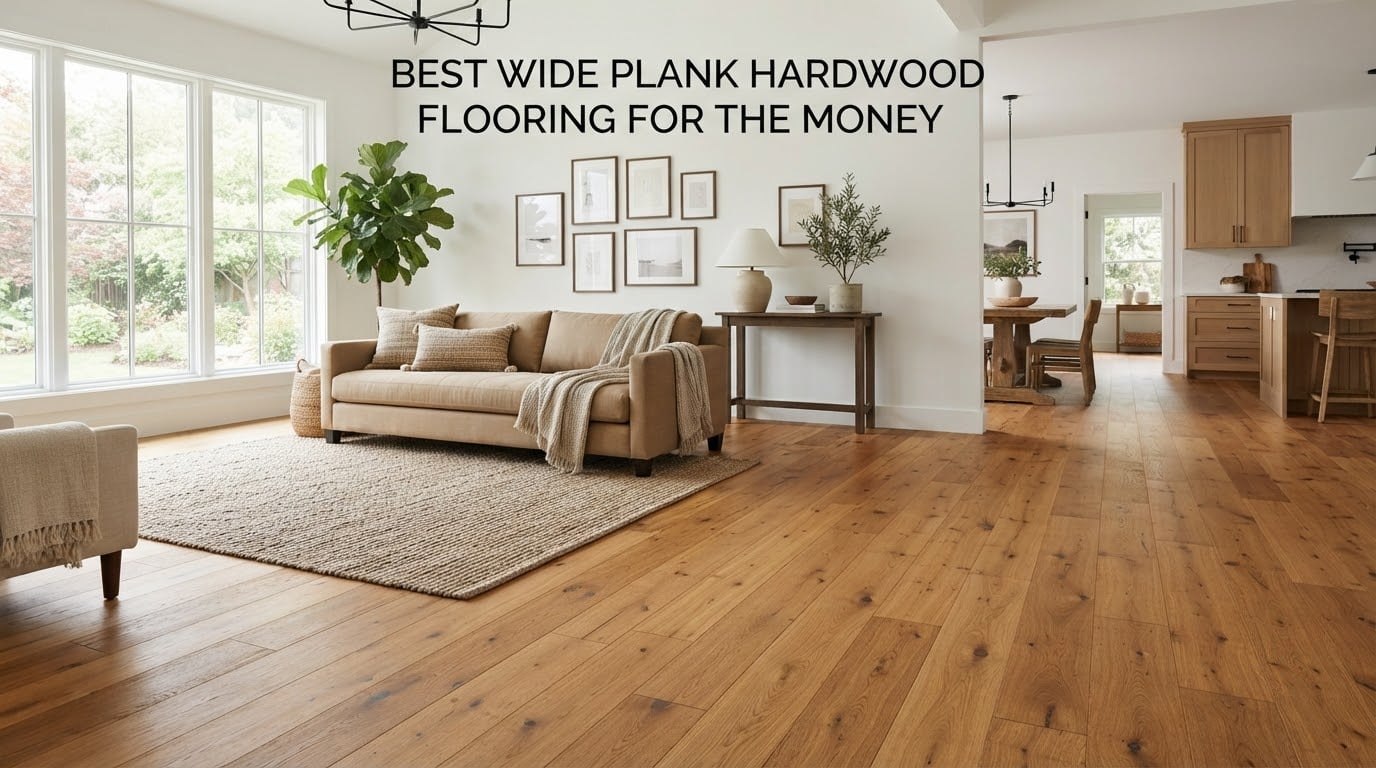 best wide plank hardwood flooring for the money