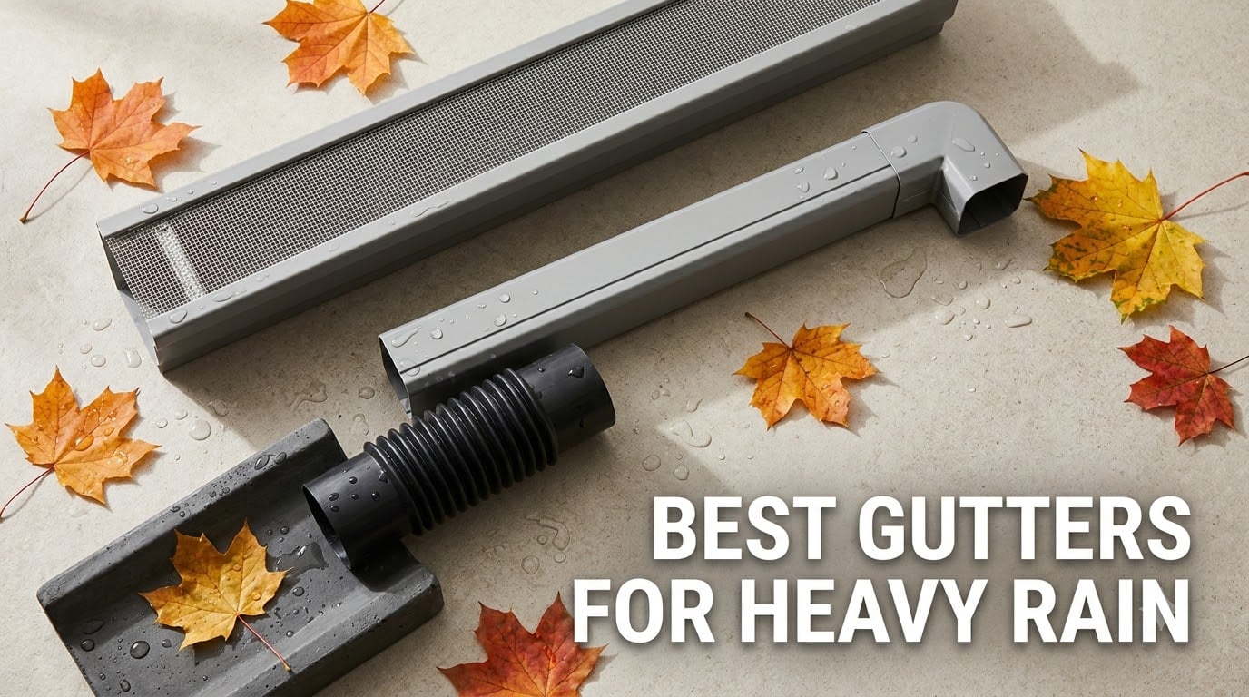 best gutters for heavy rain
