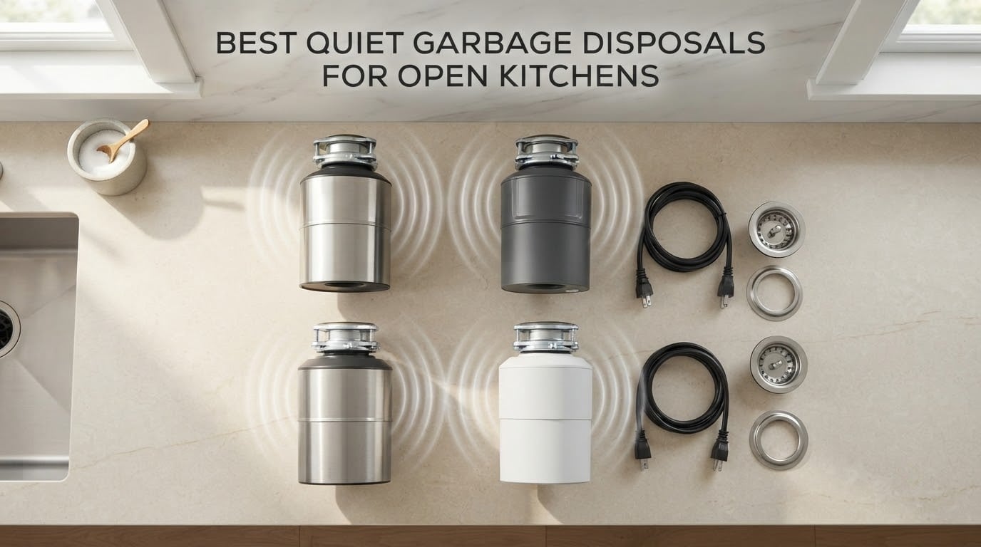best quiet garbage disposals for open kitchens