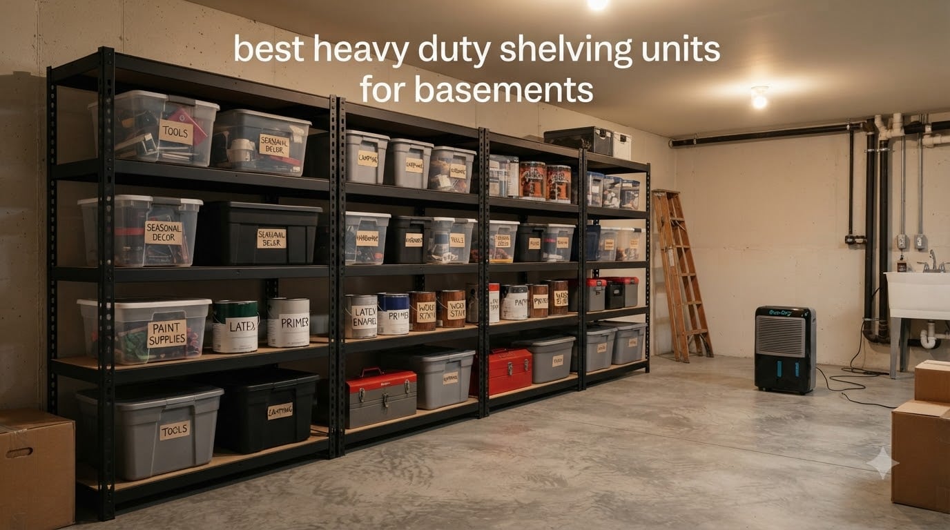 best heavy duty shelving units for basements