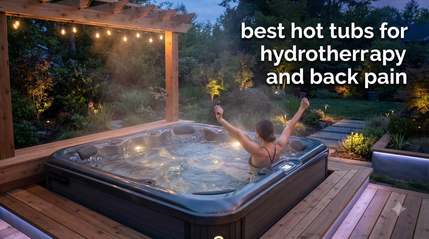 best hot tubs for hydrotherapy and back pain