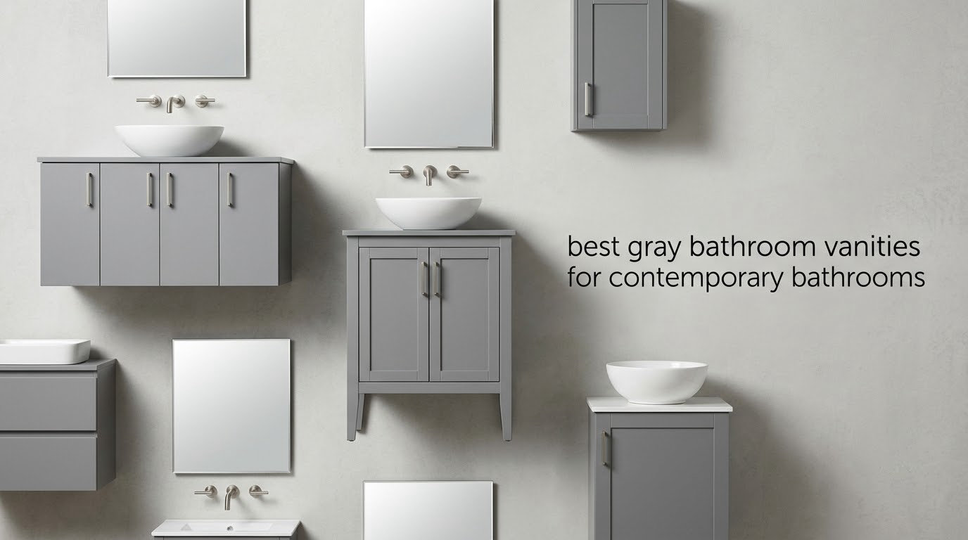 best gray bathroom vanities for contemporary bathrooms