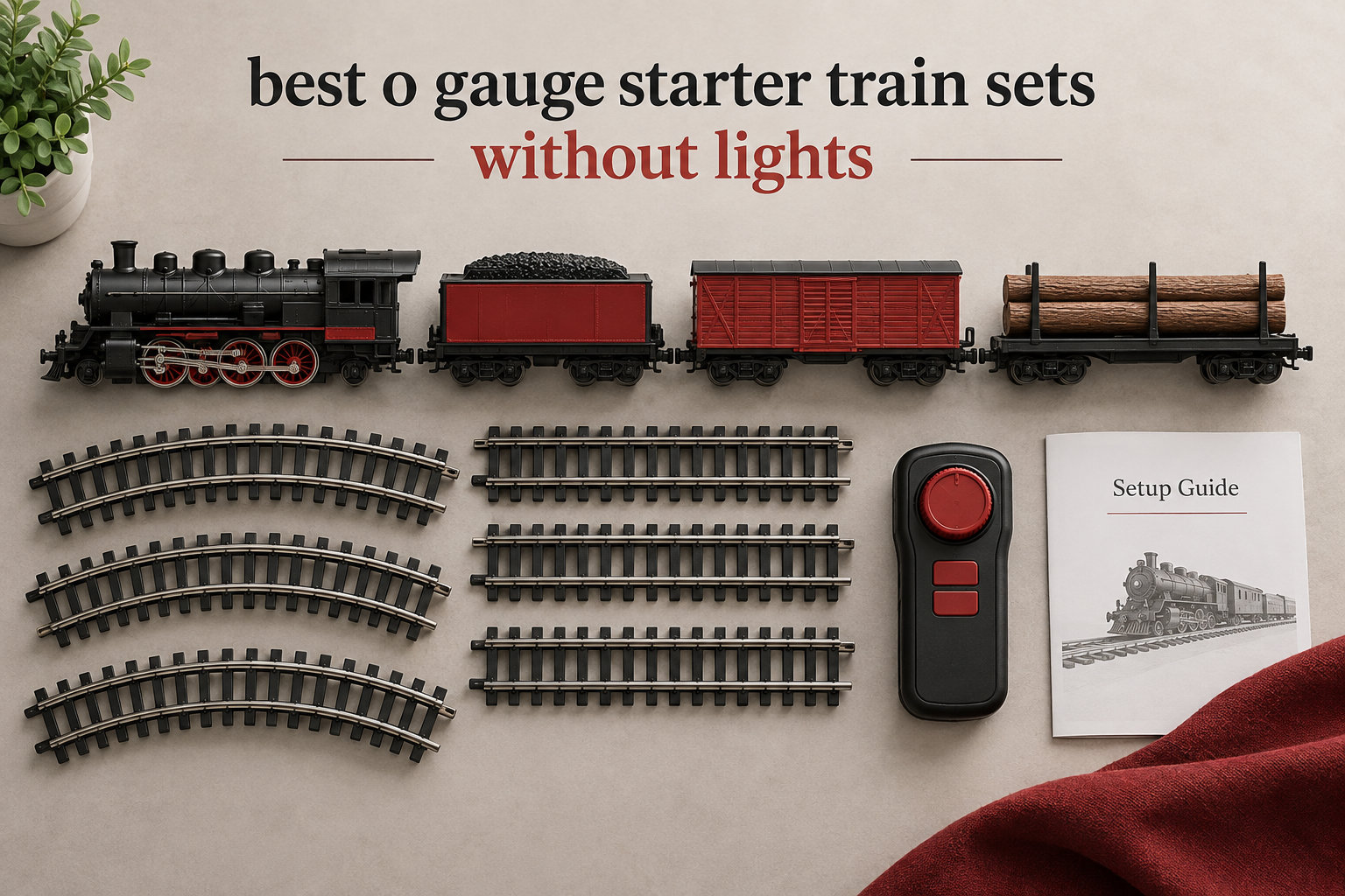 best o gauge starter train sets without lights